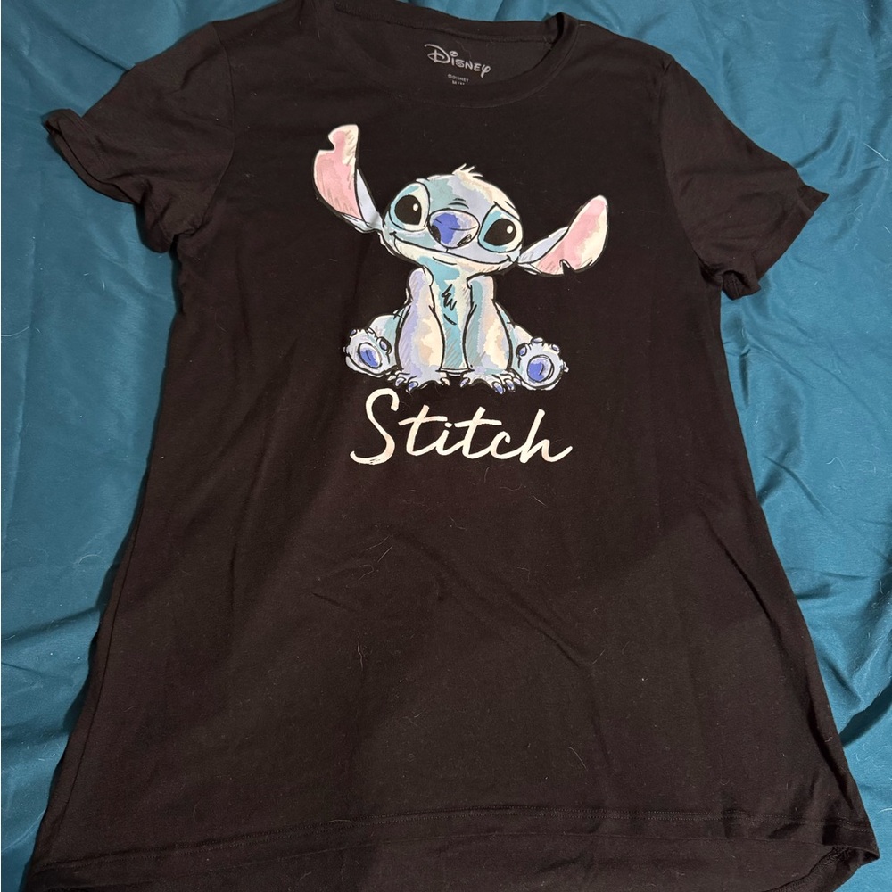 Disney Stitch Black and Blue Kids T-Shirt